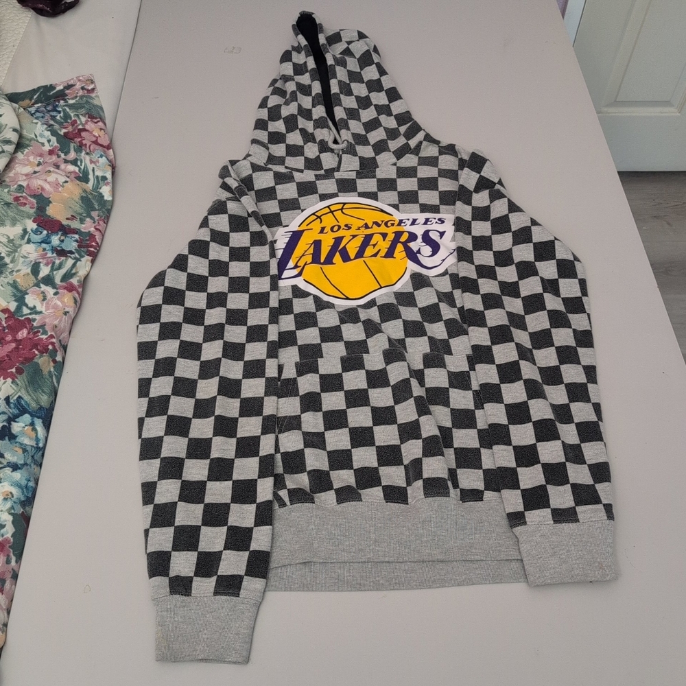 Los Angeles Lakers Checkered Hoodie